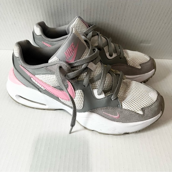 Nike Shoes - NIKE- Women's Pink and Gray Sneakers Size 7Y